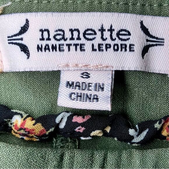 Nanette Lepore Pull On Capris Pants in Olive Green Women’s S - Picture 5 of 5